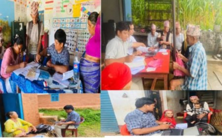१४५ जनाको सामाजिक सुरक्षा भत्ता नविकरणः-घरदैलोमै सेवा पाउँदा स्थानीय खुसी