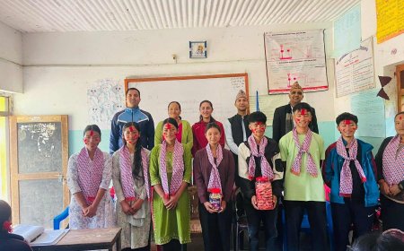 विद्यालयमा खुशी साटासाट तथा सरसफाई कार्यक्रम सम्पन्न 