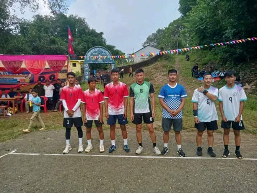 शान्तिदीप युवा क्लबको वार्षिकोत्सबः उद्घाटन शत्रमा ६ वटा टिम विच प्रस्तिस्पर्धा 